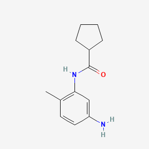 molecular formula C13H18N2O B1319868 N-(5-Amino-2-methylphenyl)cyclopentanecarboxamide CAS No. 926228-27-5
