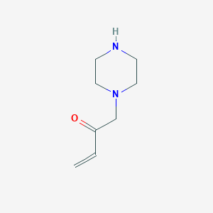 molecular formula C8H14N2O B13198717 1-(Piperazin-1-yl)but-3-en-2-one 