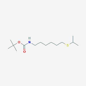 tert-Butyl N-[6-(propan-2-ylsulfanyl)hexyl]carbamate