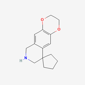 3,6,7,8-Tetrahydro-2H-spiro[[1,4]dioxino[2,3-g]isoquinoline-9,1'-cyclopentane]