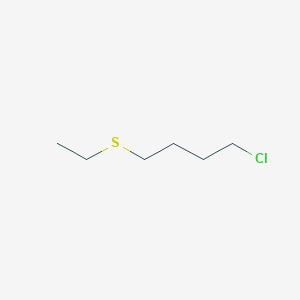 molecular formula C6H13ClS B13198779 1-Chloro-4-(ethylsulfanyl)butane 