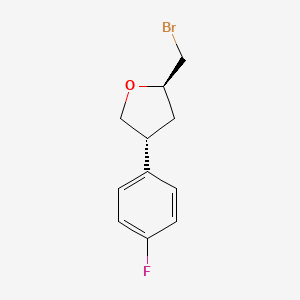 (2R,4R)-2-(Bromomethyl)-4-(4-fluorophenyl)oxolane