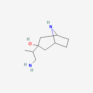 3-(1-Aminopropan-2-YL)-8-azabicyclo[3.2.1]octan-3-OL