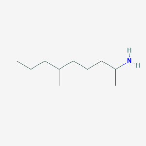 molecular formula C10H23N B13198831 6-Methylnonan-2-amine 