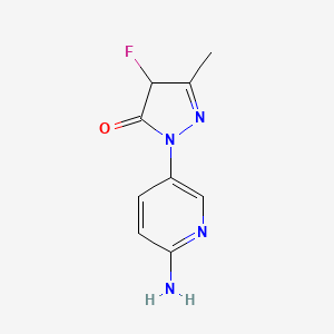 1-(6-Aminopyridin-3-yl)-4-fluoro-3-methyl-4,5-dihydro-1H-pyrazol-5-one