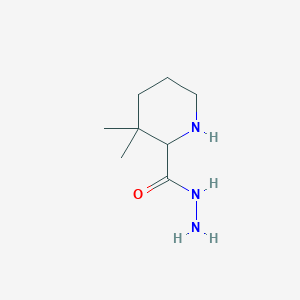 3,3-Dimethylpiperidine-2-carbohydrazide