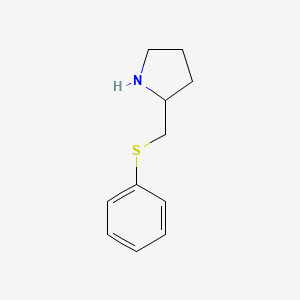 molecular formula C11H15NS B13198869 2-[(Phenylsulfanyl)methyl]pyrrolidine 