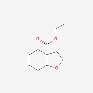 molecular formula C11H18O3 B13198877 Ethyl octahydro-1-benzofuran-3a-carboxylate 