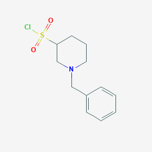 molecular formula C12H16ClNO2S B13198887 1-Benzylpiperidine-3-sulfonyl chloride 