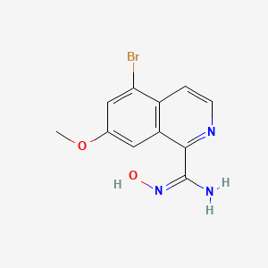 (E)-5-Bromo-N'-hydroxy-7-methoxyisoquinoline-1-carboximidamide