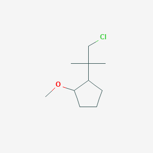 1-(1-Chloro-2-methylpropan-2-yl)-2-methoxycyclopentane