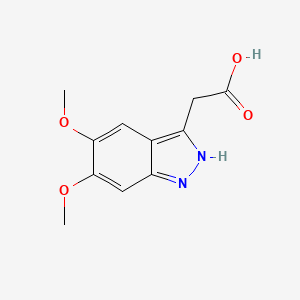 2-(5,6-dimethoxy-1H-indazol-3-yl)acetic acid