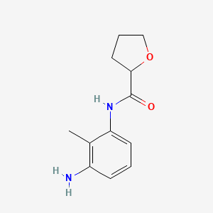 N-(3-amino-2-methylphenyl)oxolane-2-carboxamide