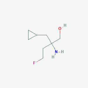 2-Amino-2-(cyclopropylmethyl)-4-fluorobutan-1-ol