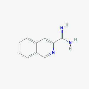 molecular formula C10H9N3 B13198939 Isoquinoline-3-carboximidamide 