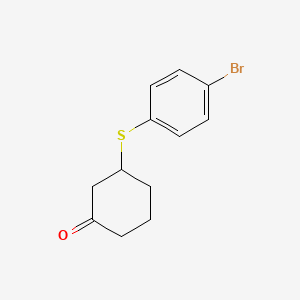 3-[(4-Bromophenyl)sulfanyl]cyclohexan-1-one