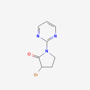 3-Bromo-1-pyrimidin-2-ylpyrrolidin-2-one
