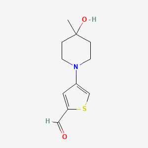 4-(4-Hydroxy-4-methylpiperidin-1-YL)thiophene-2-carbaldehyde