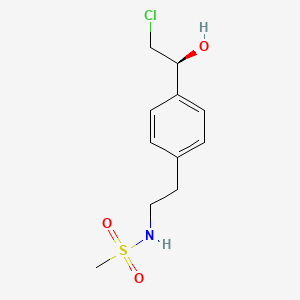 N-(2-{4-[(1S)-2-chloro-1-hydroxyethyl]phenyl}ethyl)methanesulfonamide