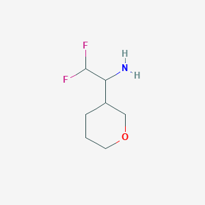 2,2-Difluoro-1-(oxan-3-yl)ethan-1-amine