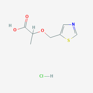 2-[(1,3-Thiazol-5-yl)methoxy]propanoic acid hydrochloride