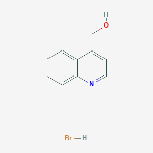 molecular formula C10H10BrNO B1319908 Quinolin-4-ylmethanol hydrobromide CAS No. 142910-39-2