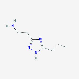 2-(5-Propyl-4H-1,2,4-triazol-3-yl)ethan-1-amine