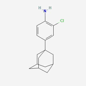 molecular formula C16H20ClN B13199105 4-(Adamantan-1-yl)-2-chloroaniline 