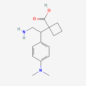 1-{2-Amino-1-[4-(dimethylamino)phenyl]ethyl}cyclobutane-1-carboxylic acid