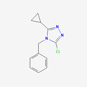 4-benzyl-3-chloro-5-cyclopropyl-4H-1,2,4-triazole