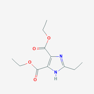 molecular formula C11H16N2O4 B1319919 Diethyl 2-ethyl-1H-imidazole-4,5-dicarboxylate CAS No. 89946-68-9