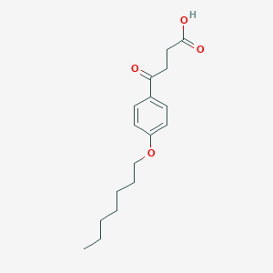molecular formula C17H24O4 B131992 4-[4-(庚氧基)苯基]-4-氧代丁酸 CAS No. 143134-89-8