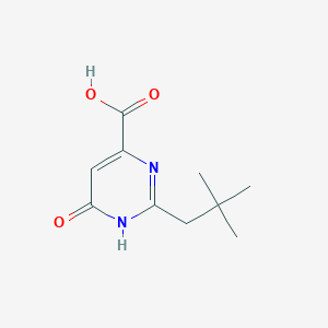 2-(2,2-dimethylpropyl)-6-oxo-1H-pyrimidine-4-carboxylic acid