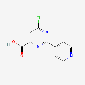 6-Chloro-2-(pyridin-4-yl)pyrimidine-4-carboxylic acid