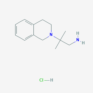 2-(3,4-dihydroisoquinolin-2(1H)-yl)-2-methylpropan-1-amine hydrochloride