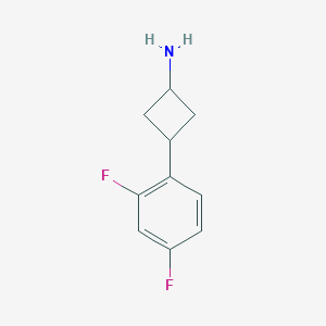 3-(2,4-Difluorophenyl)cyclobutan-1-amine