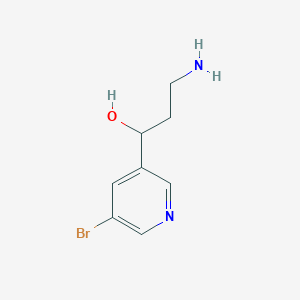 3-Amino-1-(5-bromopyridin-3-yl)propan-1-ol