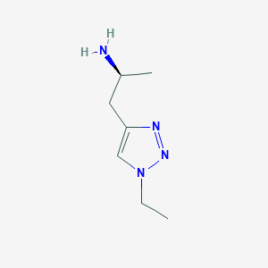 (2S)-1-(1-Ethyl-1H-1,2,3-triazol-4-yl)propan-2-amine