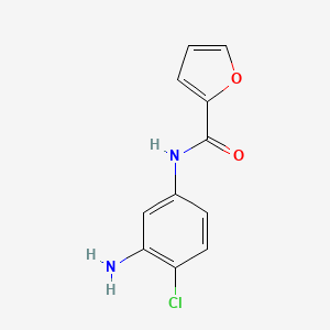 molecular formula C11H9ClN2O2 B1319935 N-(3-Amino-4-chlorophenyl)-2-furamide CAS No. 926265-06-7
