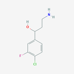 3-Amino-1-(4-chloro-3-fluorophenyl)propan-1-ol