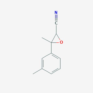 3-Methyl-3-(3-methylphenyl)oxirane-2-carbonitrile