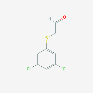 molecular formula C8H6Cl2OS B13199398 2-[(3,5-Dichlorophenyl)sulfanyl]acetaldehyde 