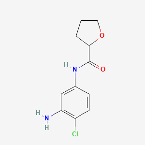 molecular formula C11H13ClN2O2 B1319942 N-(3-amino-4-chlorophenyl)oxolane-2-carboxamide CAS No. 926231-31-4