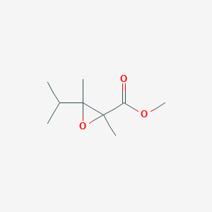 molecular formula C9H16O3 B13199421 Methyl 2,3-dimethyl-3-(propan-2-yl)oxirane-2-carboxylate 