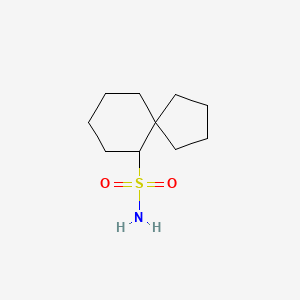 molecular formula C10H19NO2S B13199430 Spiro[4.5]decane-6-sulfonamide 