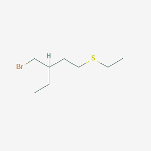 3-(Bromomethyl)-1-(ethylsulfanyl)pentane