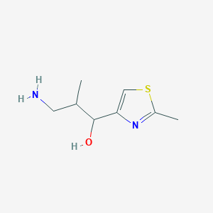 3-Amino-2-methyl-1-(2-methyl-1,3-thiazol-4-yl)propan-1-ol