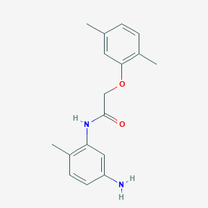 molecular formula C17H20N2O2 B1319952 N-(5-Amino-2-methylphenyl)-2-(2,5-dimethylphenoxy)acetamide CAS No. 953718-43-9