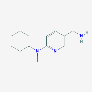 molecular formula C13H21N3 B1319954 5-(Aminomethyl)-N-cyclohexyl-N-methyl-2-pyridinamine CAS No. 953719-20-5
