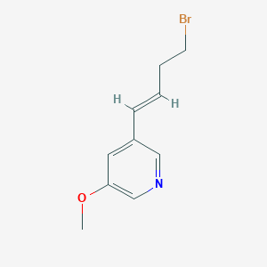 3-(4-Bromobut-1-en-1-yl)-5-methoxypyridine